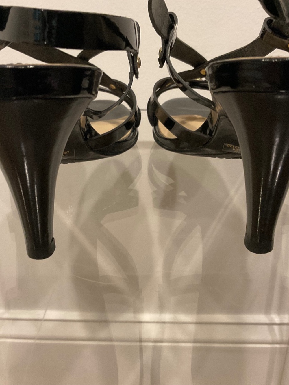 Cole Haan Strappy black patent leather heels.  Women’s size 7 - VGC - Picture 9 of 10